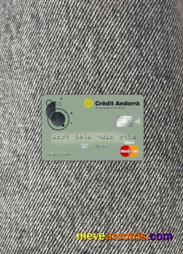 Andorra Credit Andorra bank master card photolook